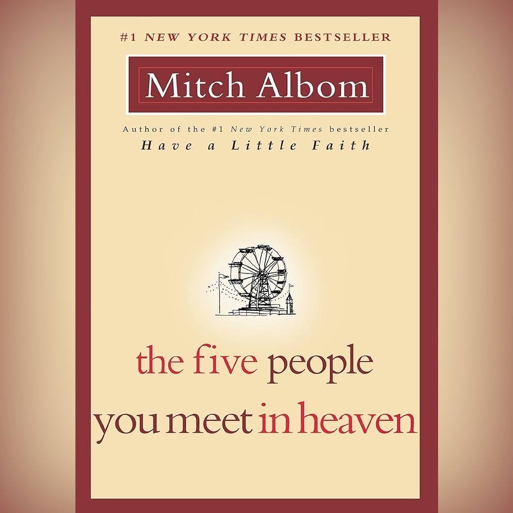 Barnes & Noble The Five People You Meet in Heaven Book - Red and Cream